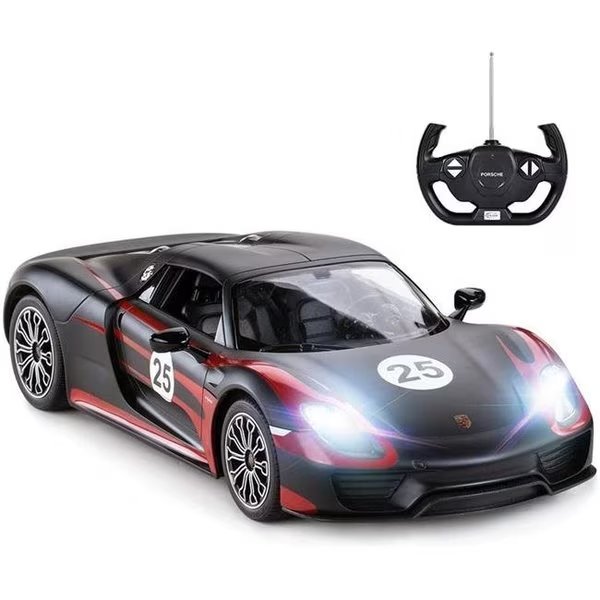 AZ Trading & Import P918S14B 1-14 Scale Porsche 918 Spyder RC Car for Kids; Black, Az Trading & Import, Mfr#: P918S14B